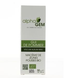 Gui de Pommier (Viscum album mali) bourgeon unitaire BIO, 50 ml